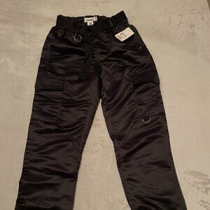 Refuge XS Black, Puffy, Belted Cargo Jogger